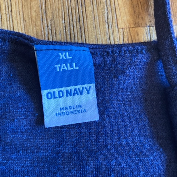 Old Navy dark blue Spagehetti strap sundress. Size XLT. Adjustable straps. - Picture 14 of 15